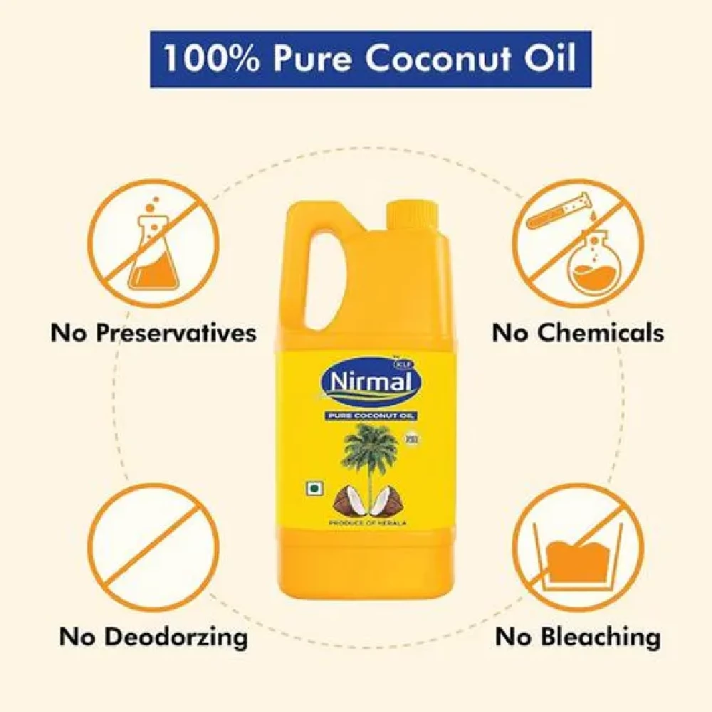 Klf Nirmal Pure Coconut Oil, 1 L-3.webp